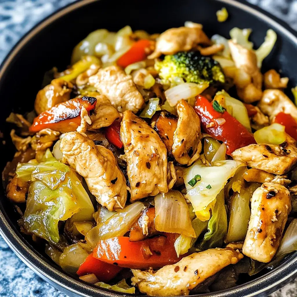 Quick Chicken Cabbage Stir-Fry – Red Recipe