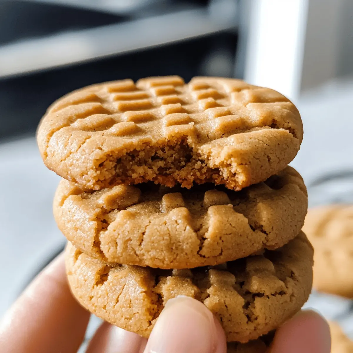 3-Ingredient Peanut Butter Cookies Recipe