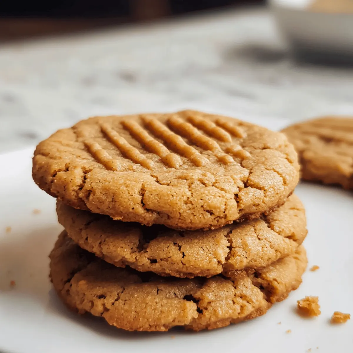 3-Ingredient Peanut Butter Cookies