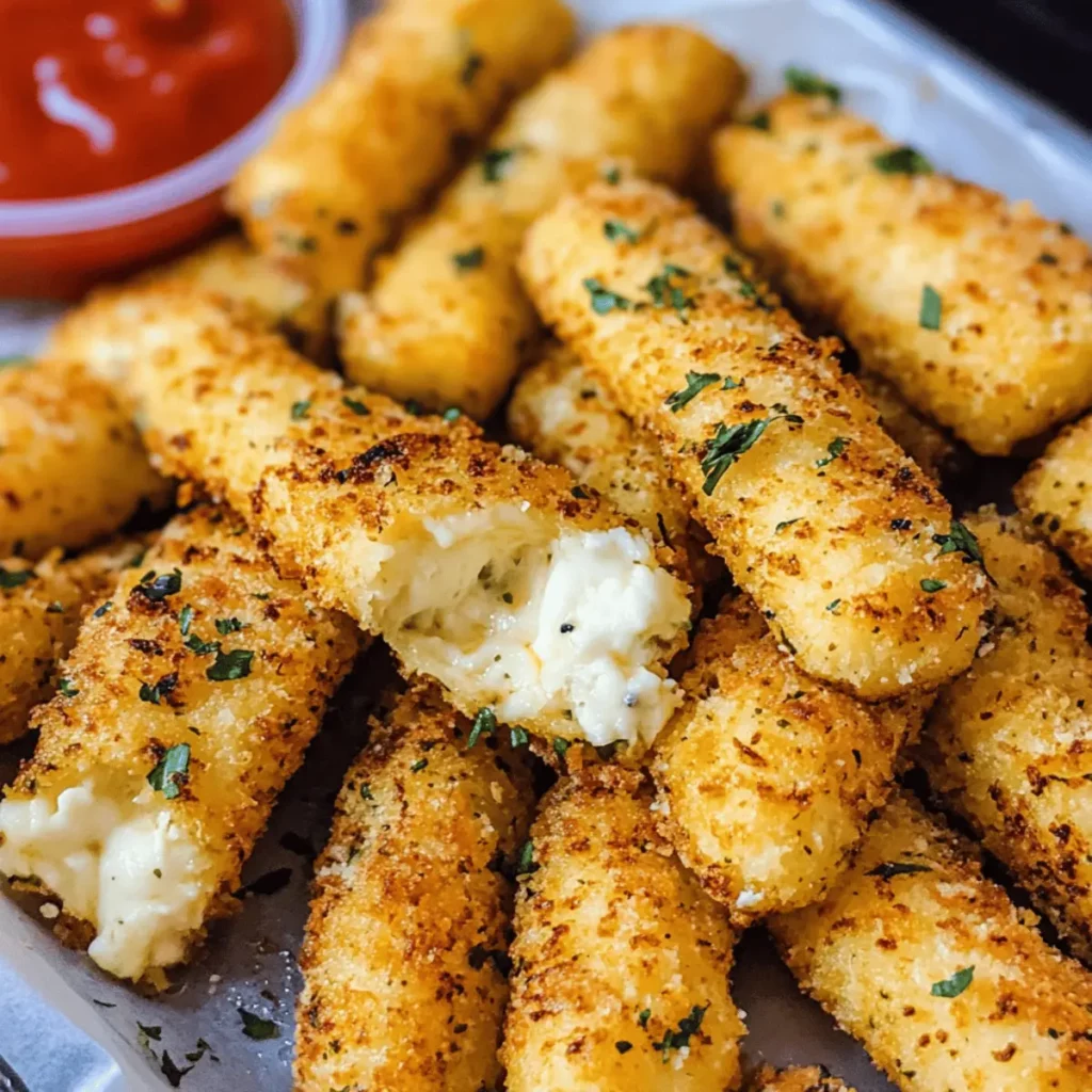 Baked Mozzarella Sticks Recipe