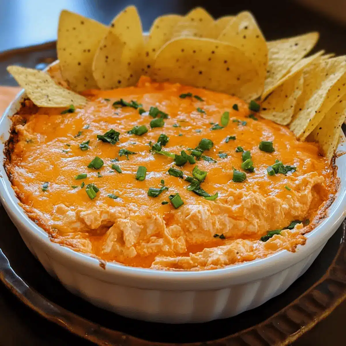 Buffalo Chicken Dip with Chips