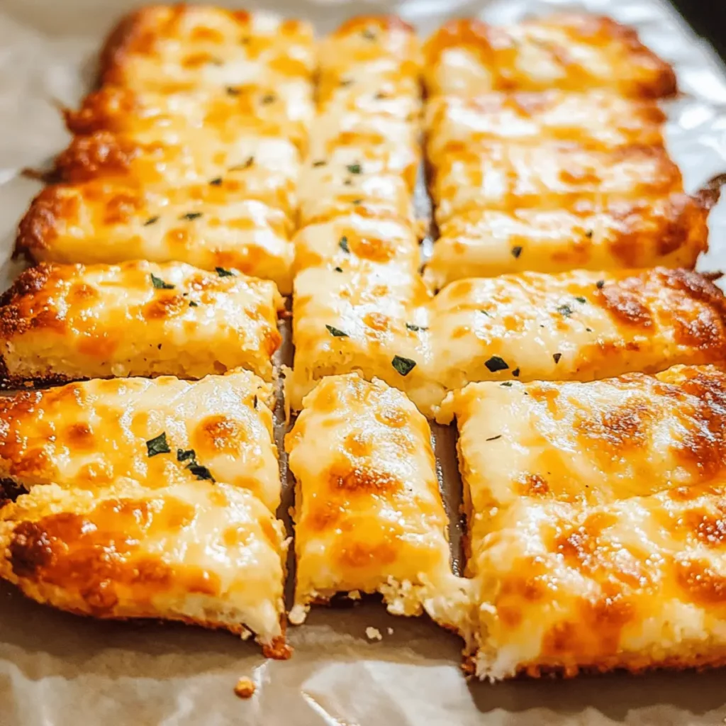 Cheesy Cauliflower Breadsticks