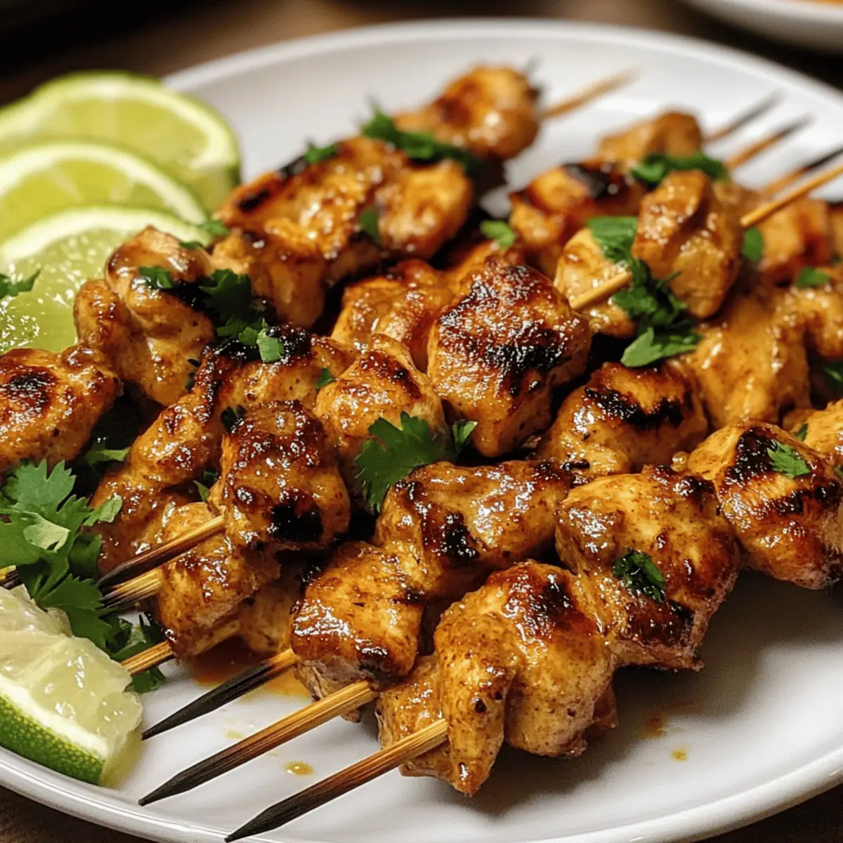 Chicken Satay Skewers Easy