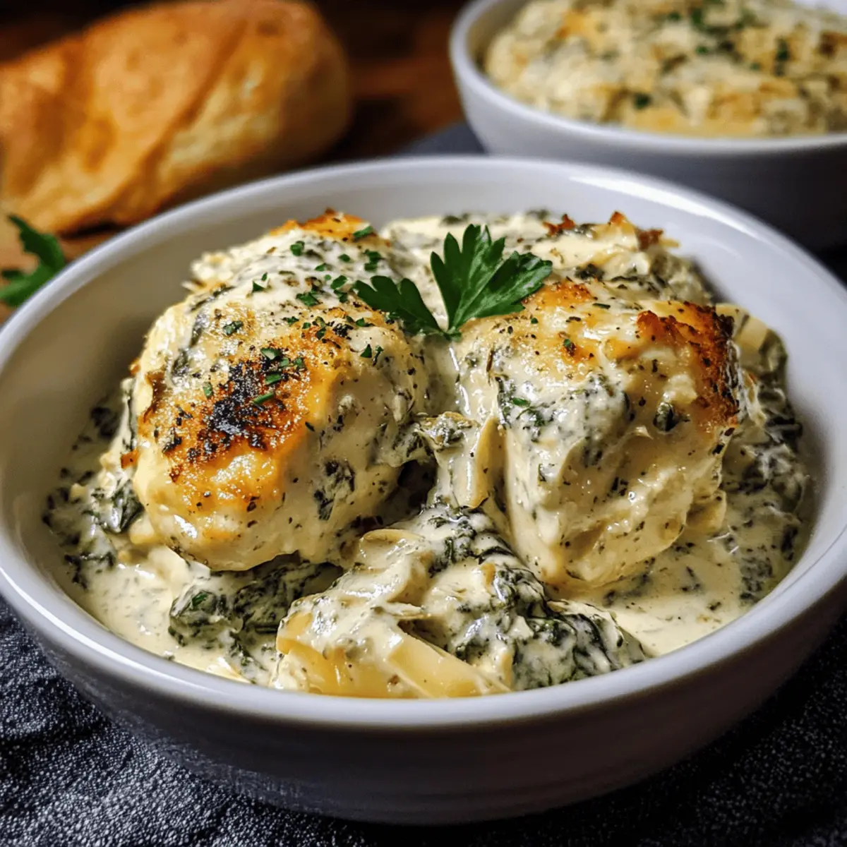 Creamy Spinach Artichoke Chicken