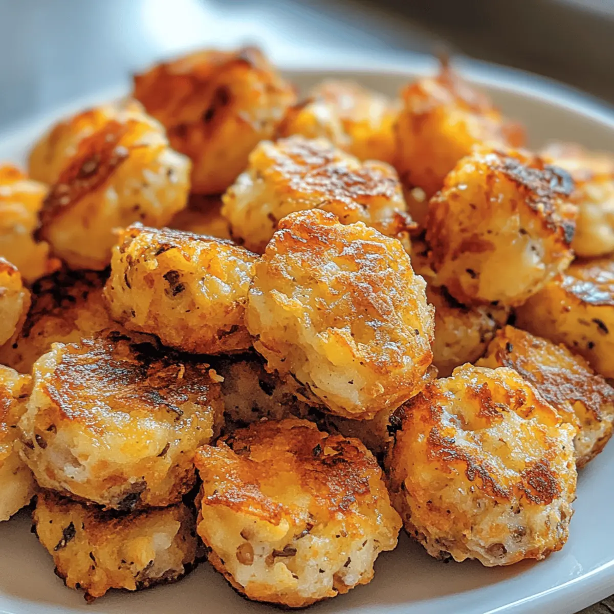 Crispy Hashbrown Bites Breakfast