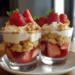 Easy Strawberry Shortcake Parfaits