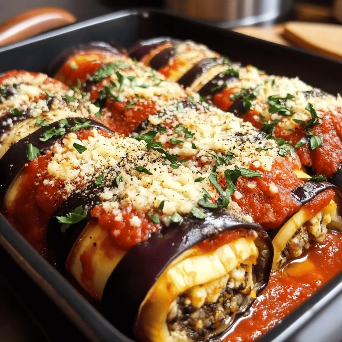 Eggplant Rollatini Vegetarian Cheese