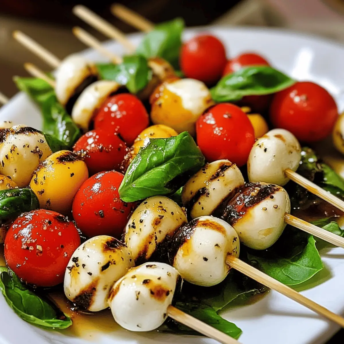 Fresh Mini Caprese Skewers