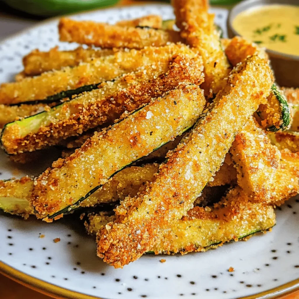 Golden Baked Zucchini Fries