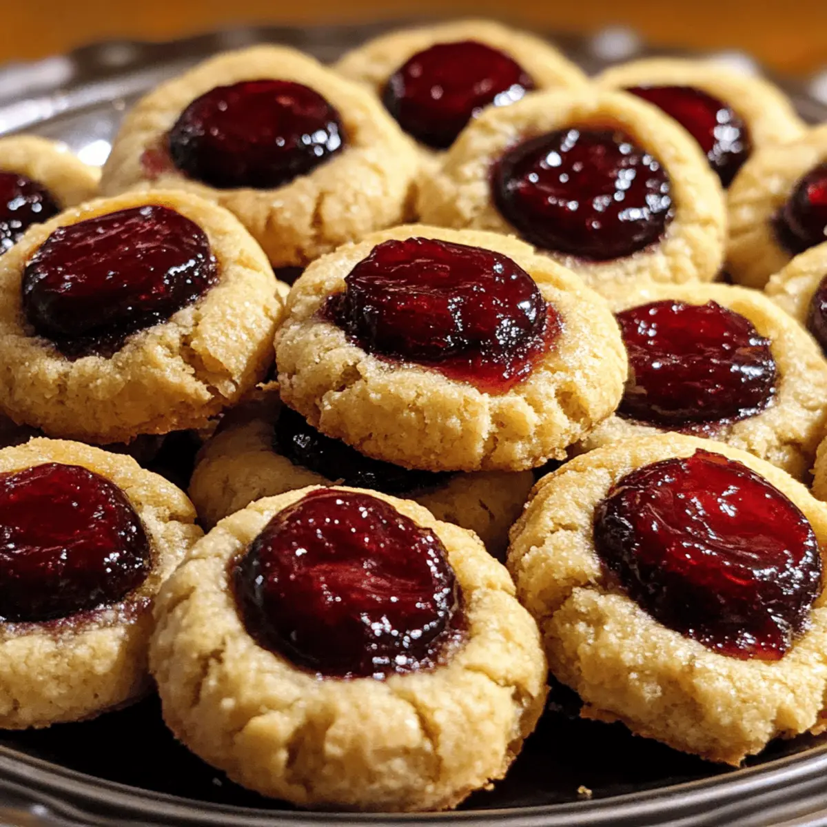 Holiday Thumbprint Cookies Jam