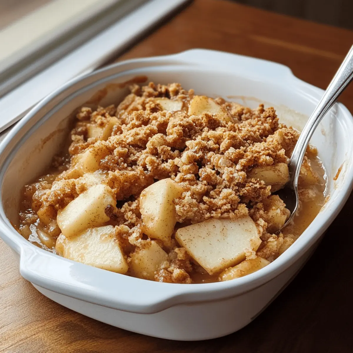 Quick Apple Cinnamon Crisp