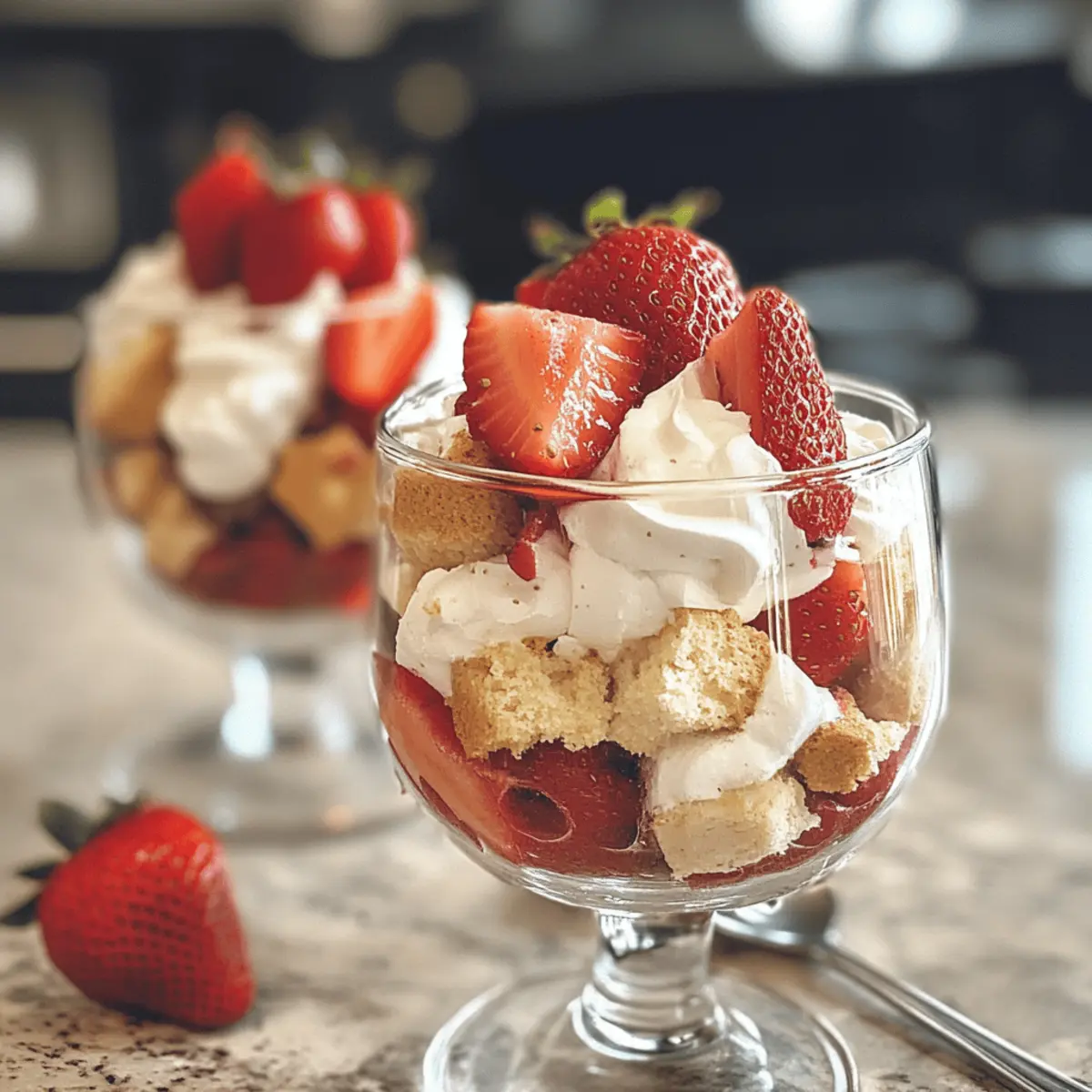 Quick Strawberry Shortcake Parfaits