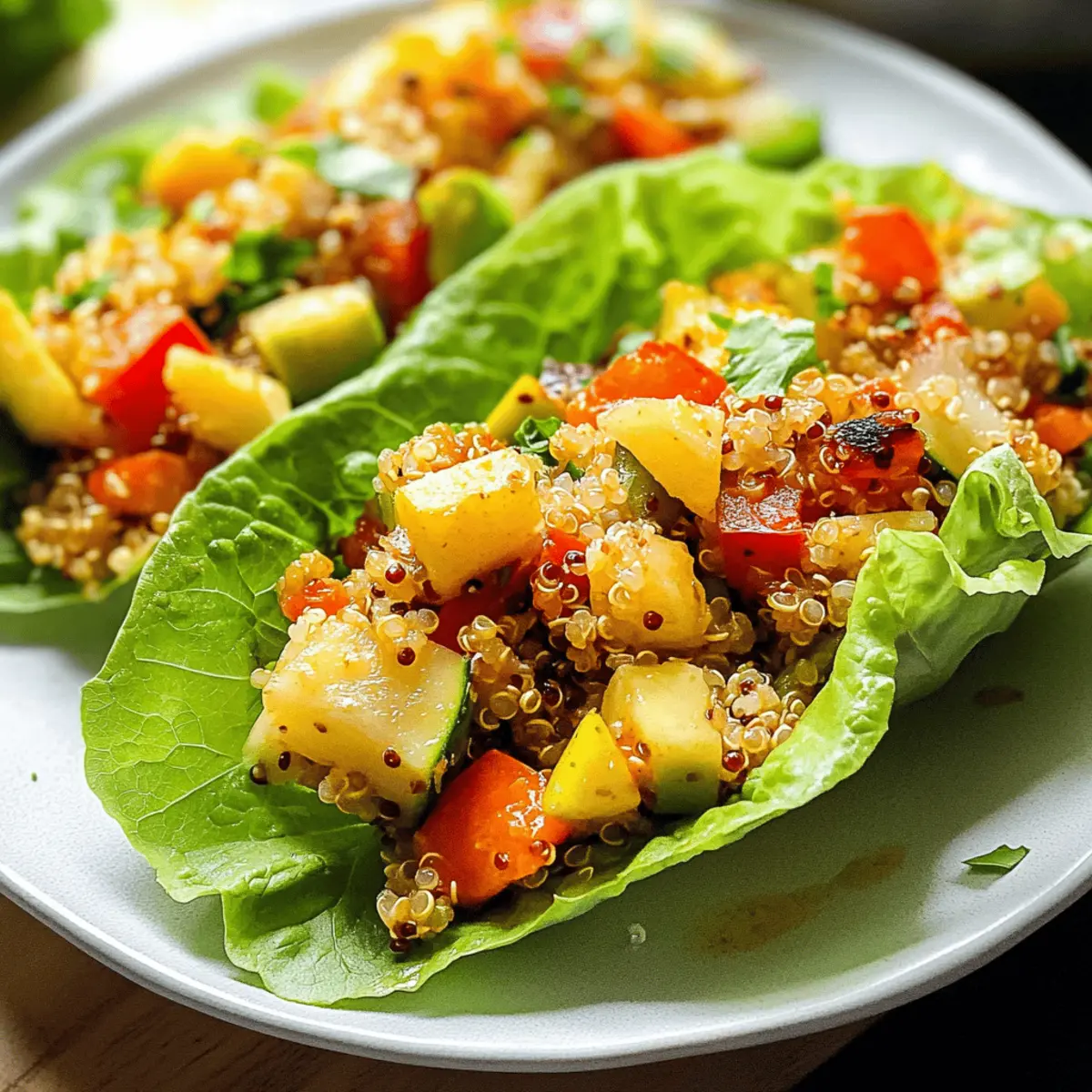 Quinoa Veggie Lettuce Wraps