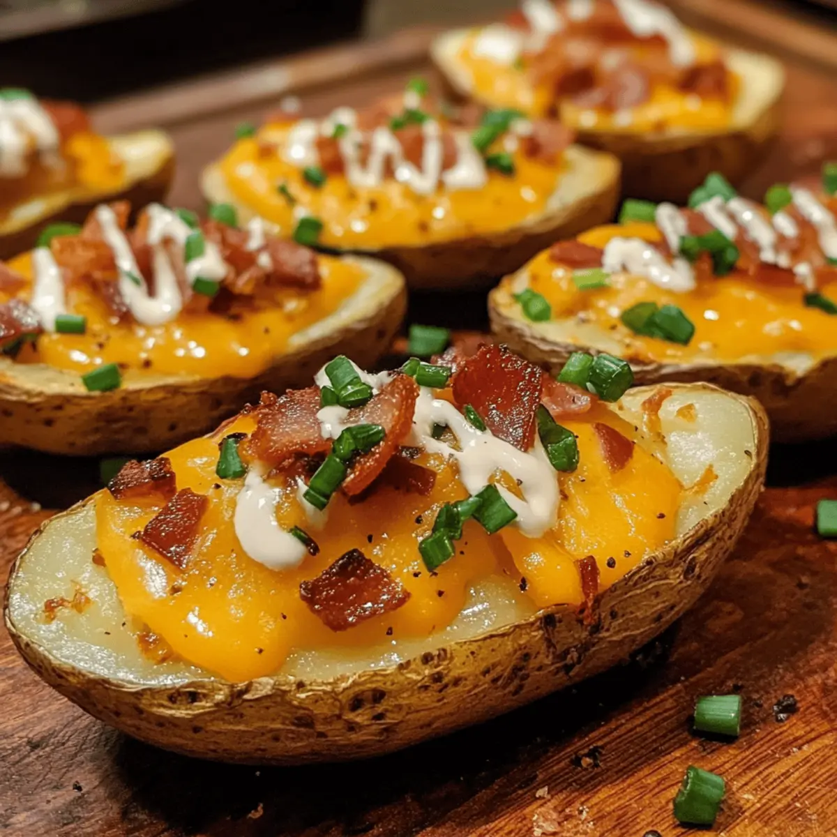 Savory Loaded Potato Skins