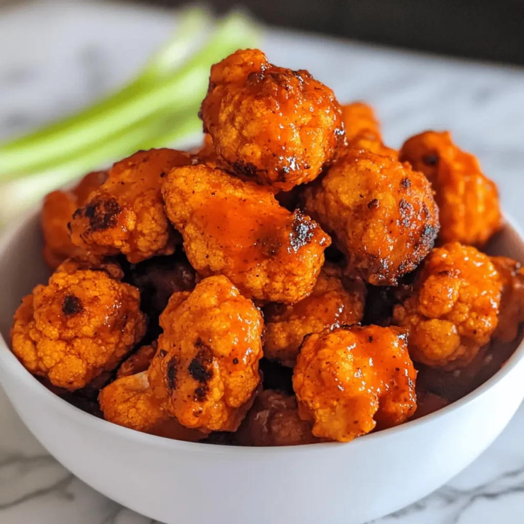 Spicy Buffalo Cauliflower Wings