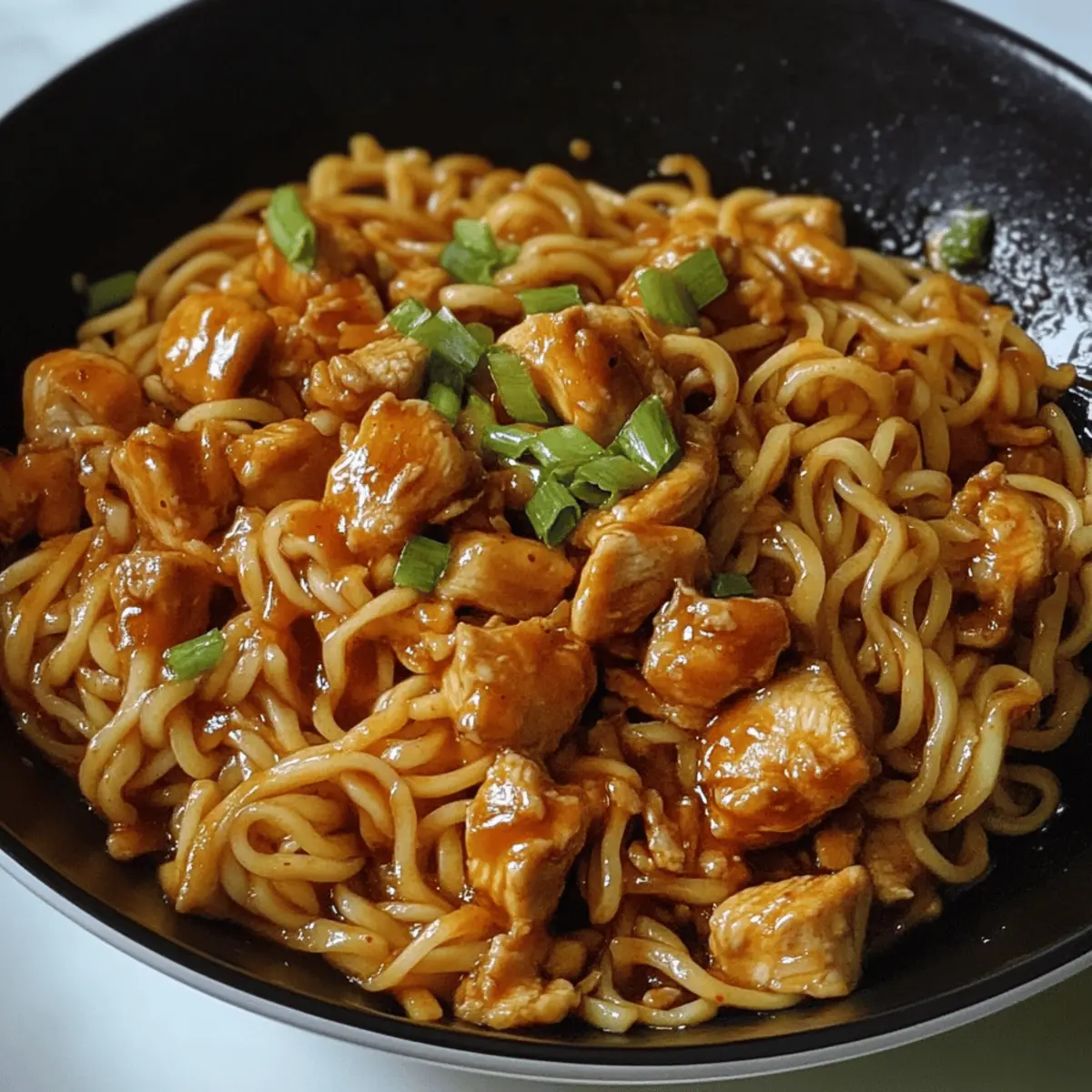 Spicy Sriracha Chicken Noodles