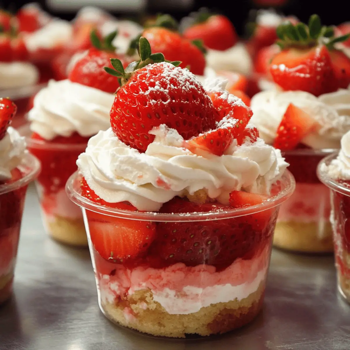 Strawberry Shortcake Cups Treat