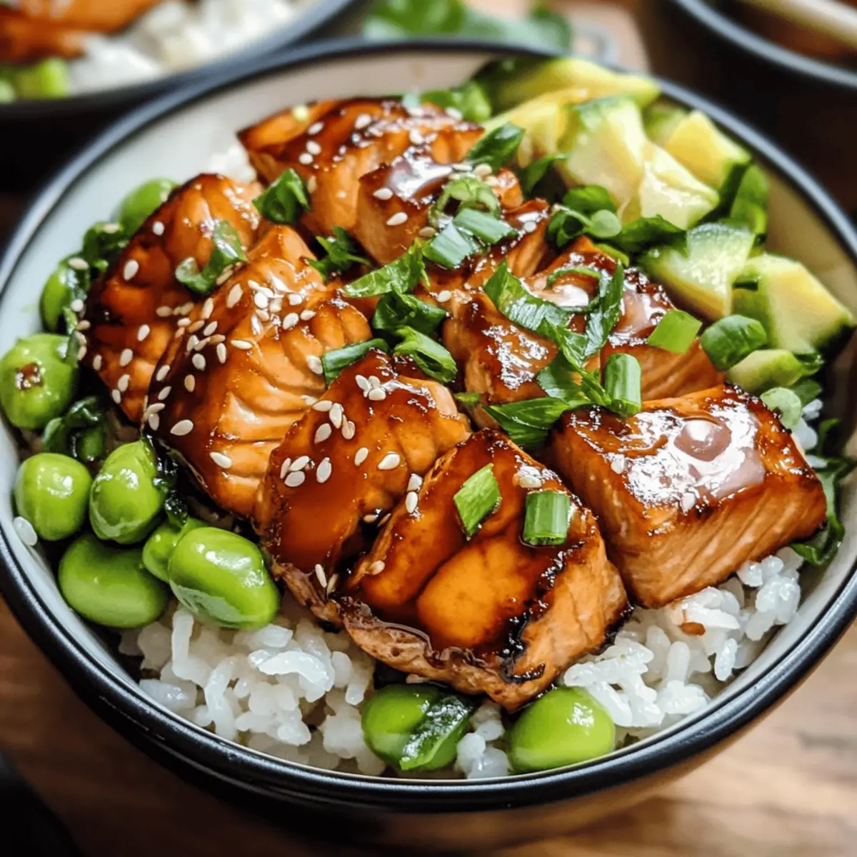 Sweet Teriyaki Salmon Rice Bowls