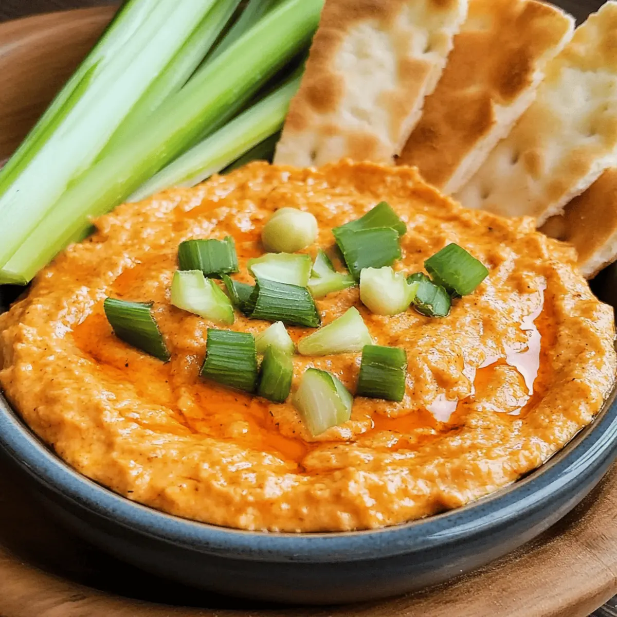 Zesty Buffalo Chickpea Dip
