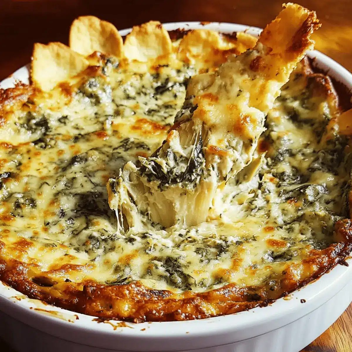 Cheesy Spinach Artichoke Dip
