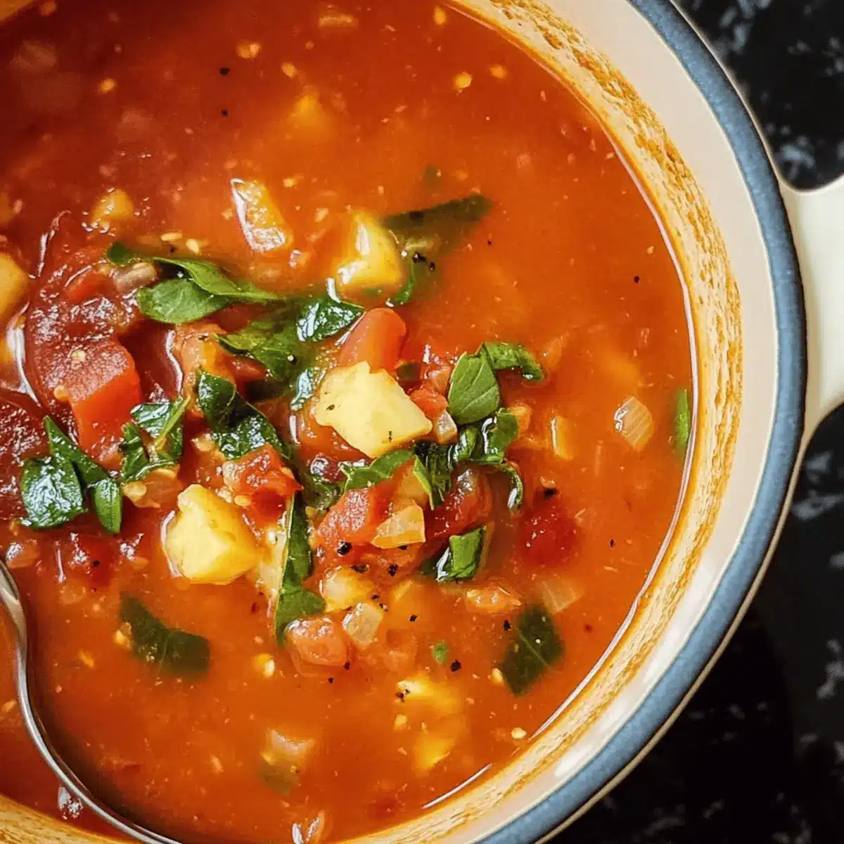 Quick Tomato Vegetarian Soup