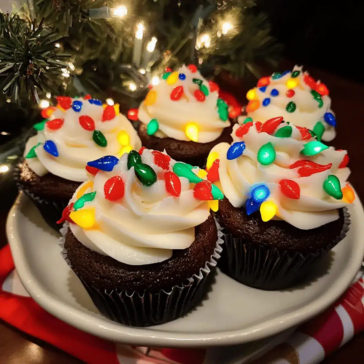 Christmas Light Cupcakes Recipe