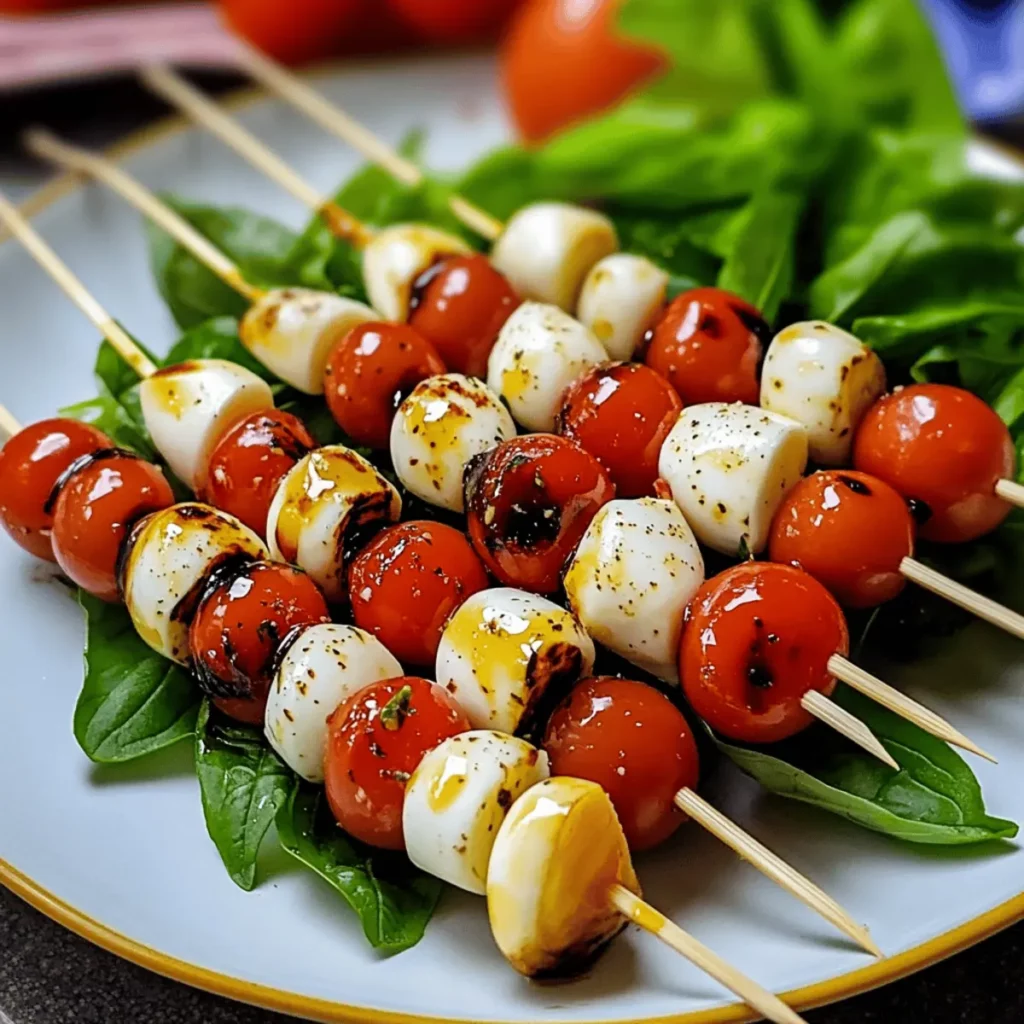 Fresh Caprese Salad Skewers