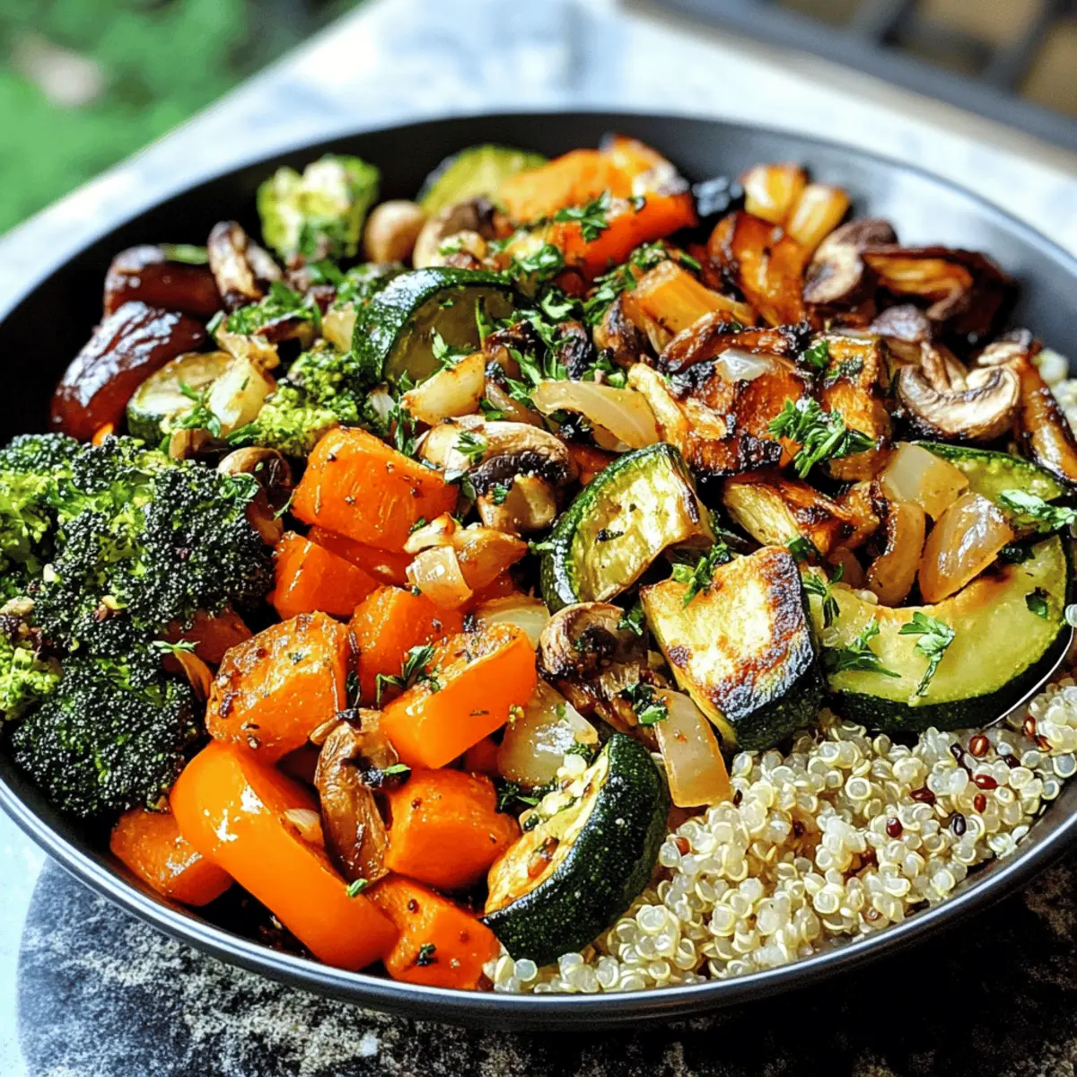 Roasted Veggie Quinoa Bowl