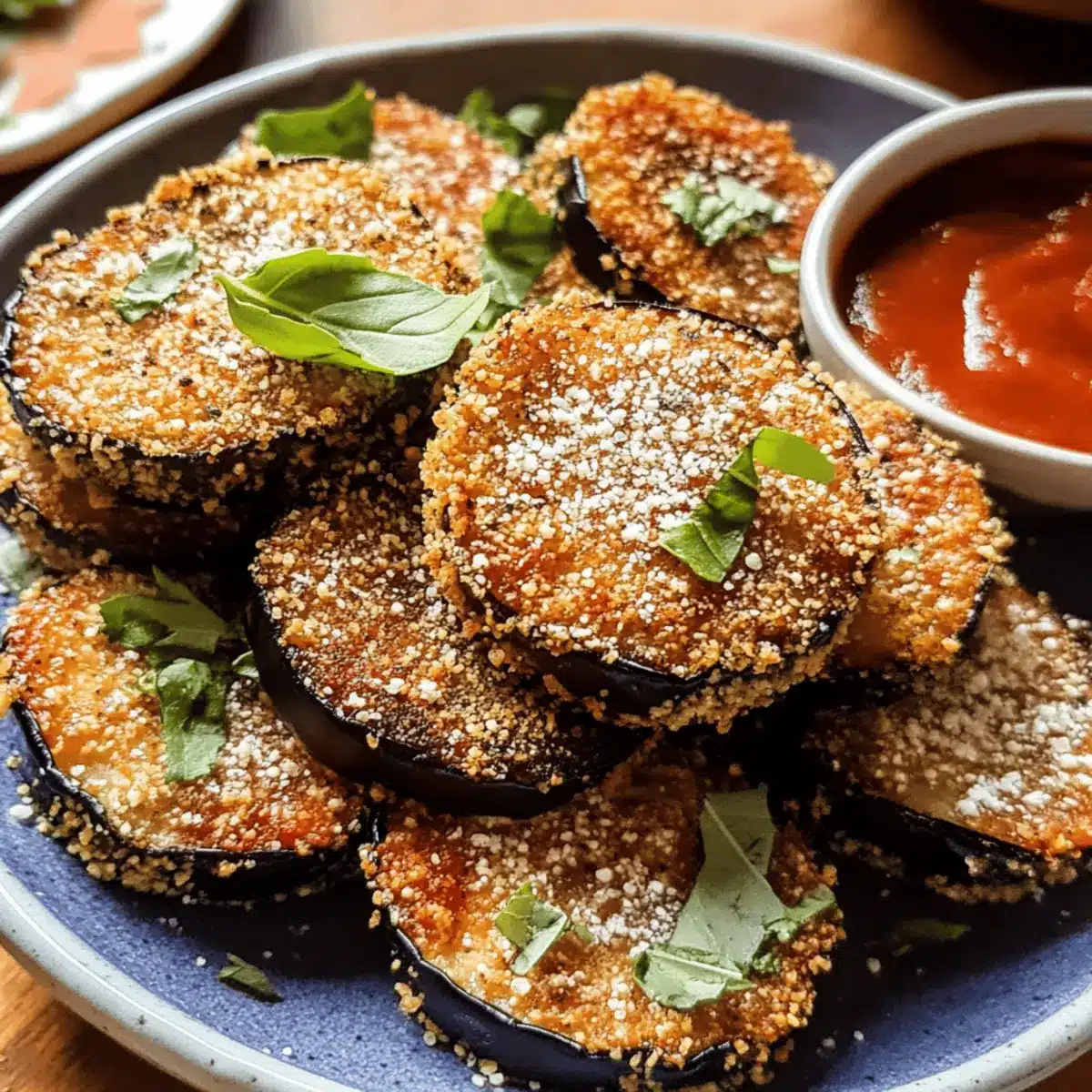 Crispy Eggplant Vegetarian Bites