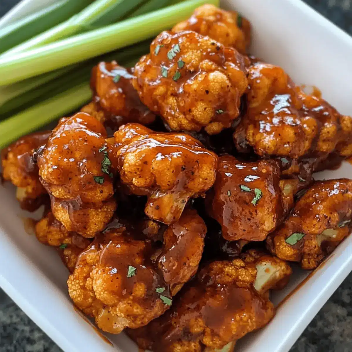 Honey BBQ Cauliflower Wings