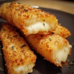 Baked Mozzarella Snack Sticks