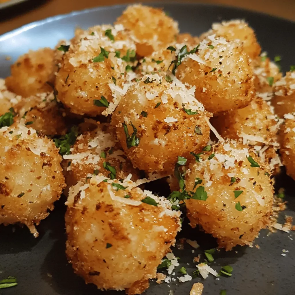 Crispy Garlic Parmesan Bites