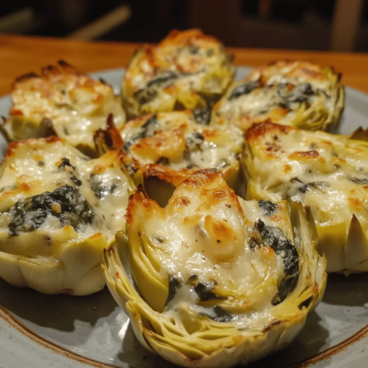Cheesy Spinach Artichoke Cups