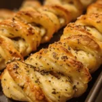 Garlic Parmesan Bread Twists