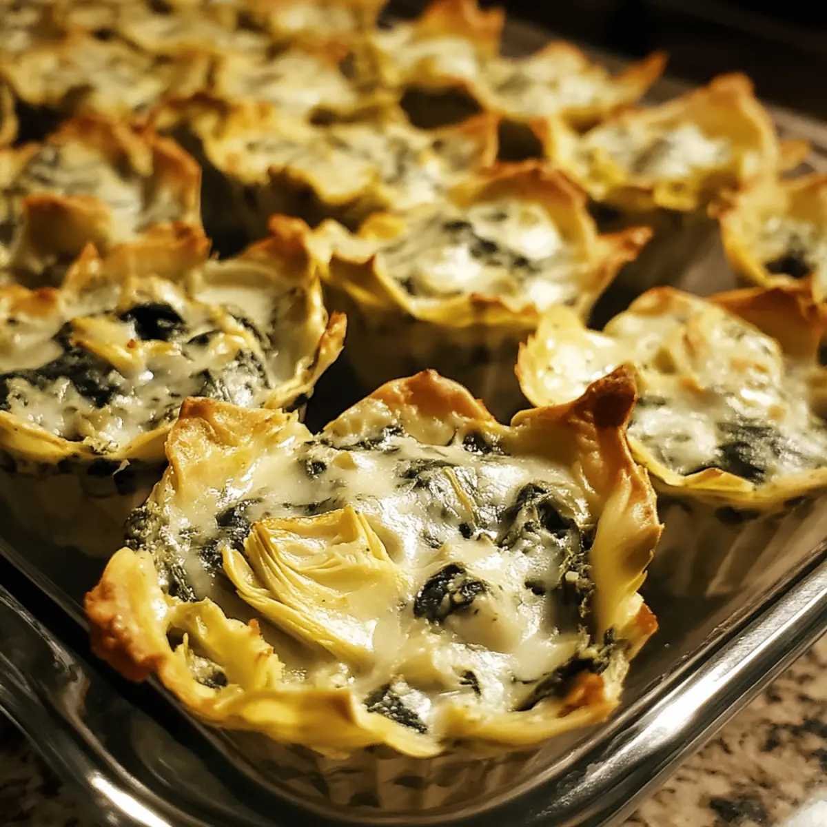 Spinach Artichoke Dip Cups
