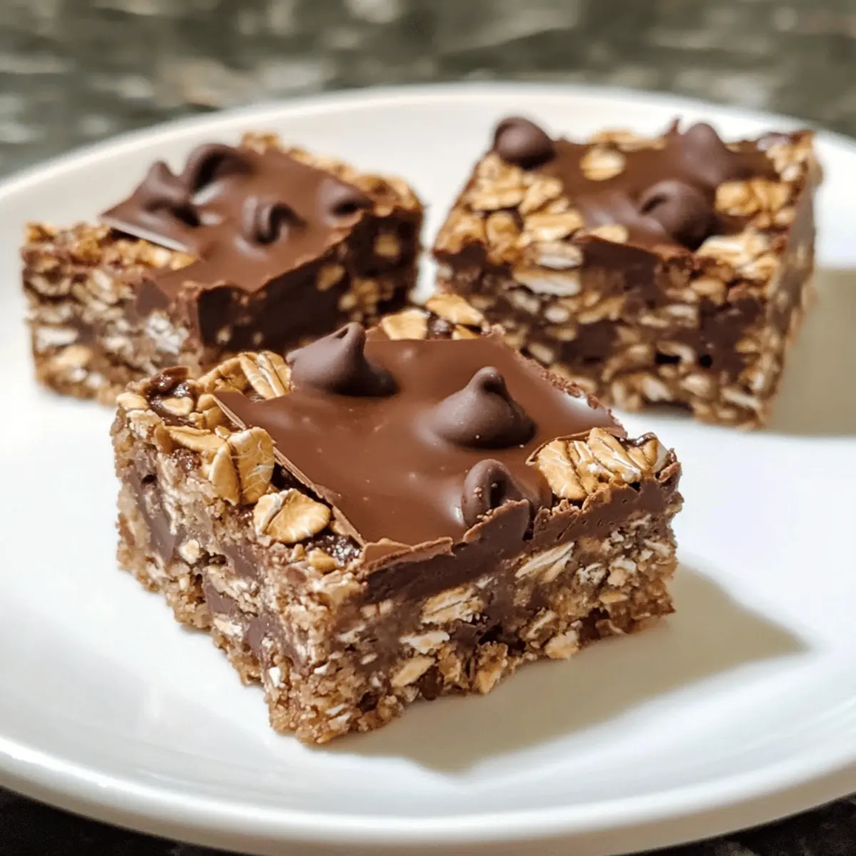 No-Bake Chocolate Oat Bars
