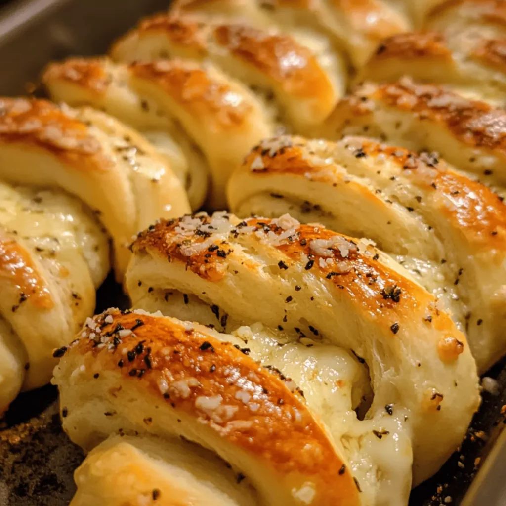 Garlic Parmesan Bread Twists