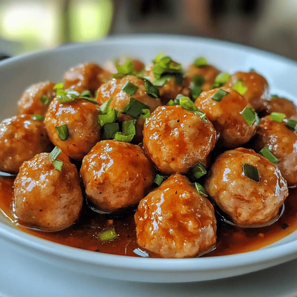 Sweet Chili Chicken Meatballs