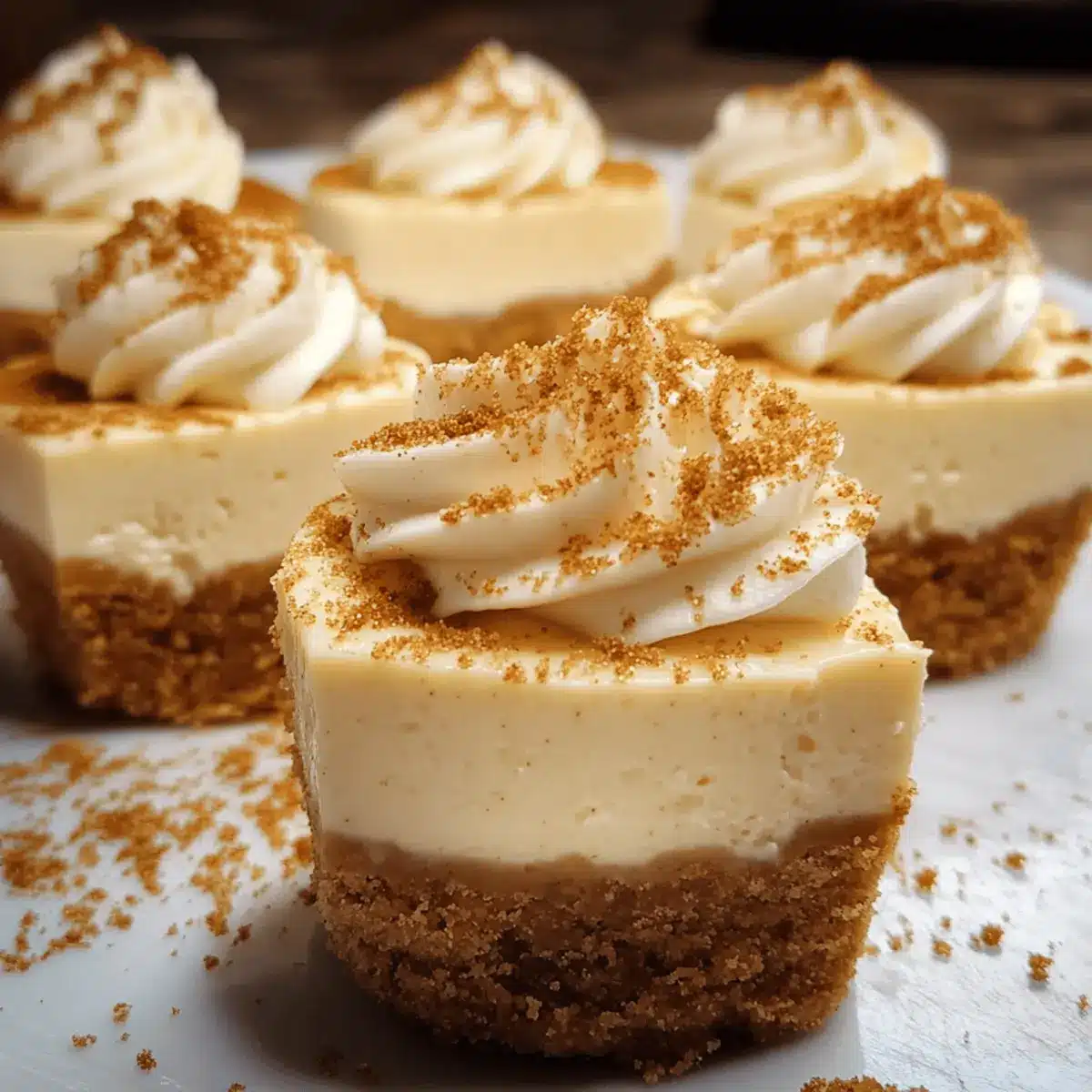 Creamy Eggnog Cheesecake Cups