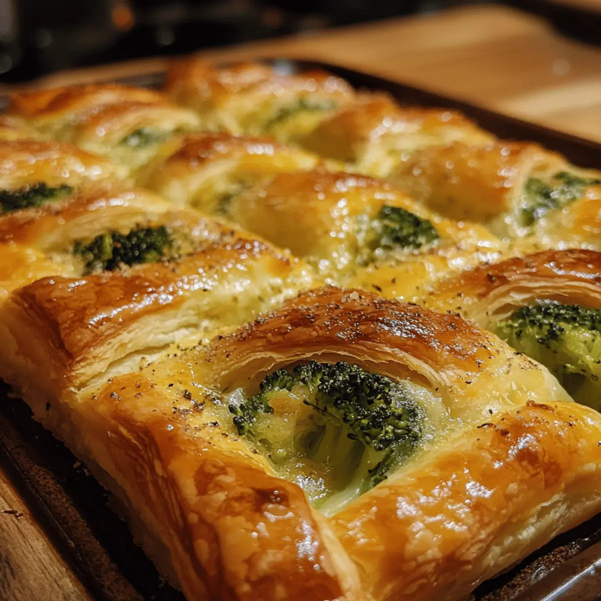Cheesy Broccoli Puff Pastry