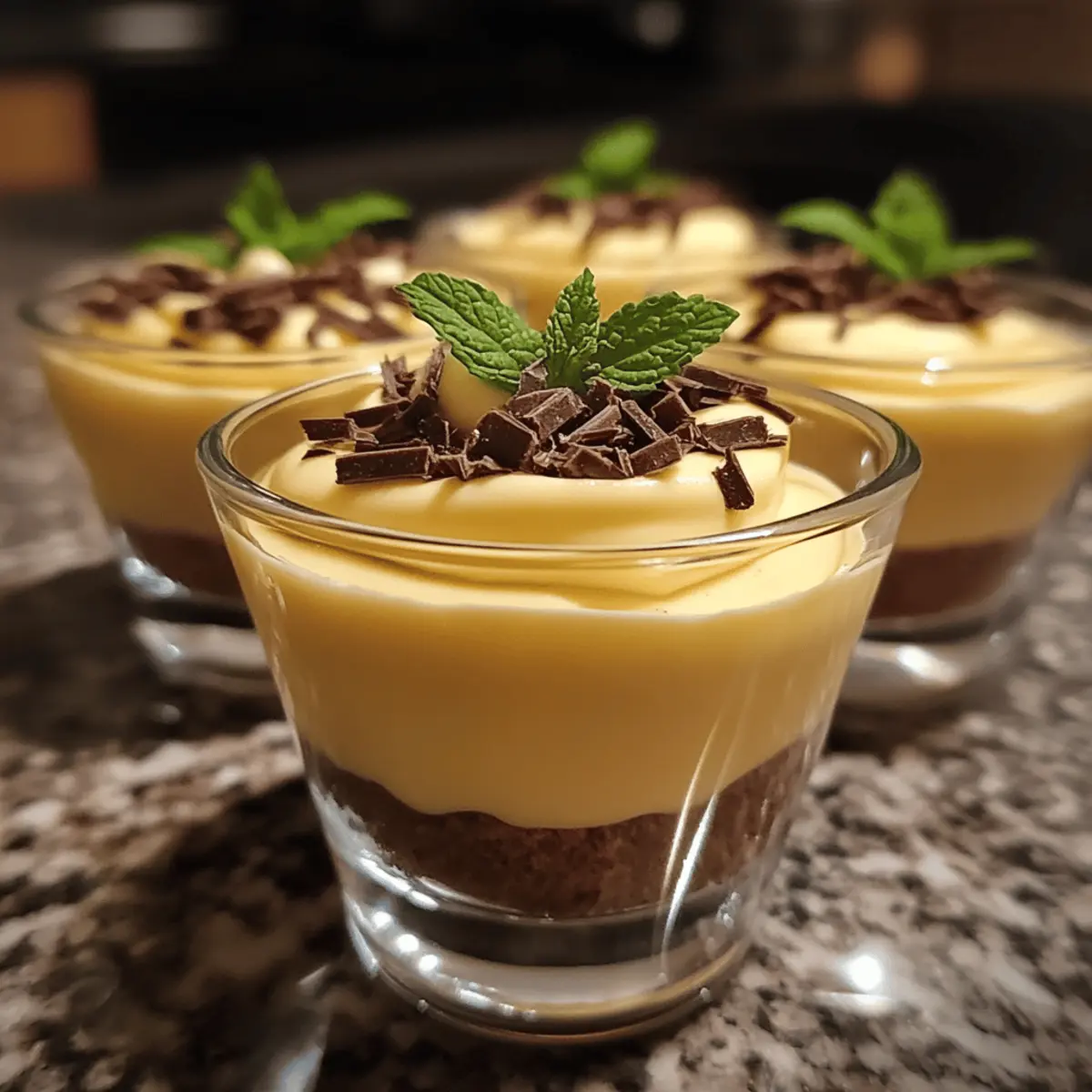Creamy Vanilla Pudding Cups