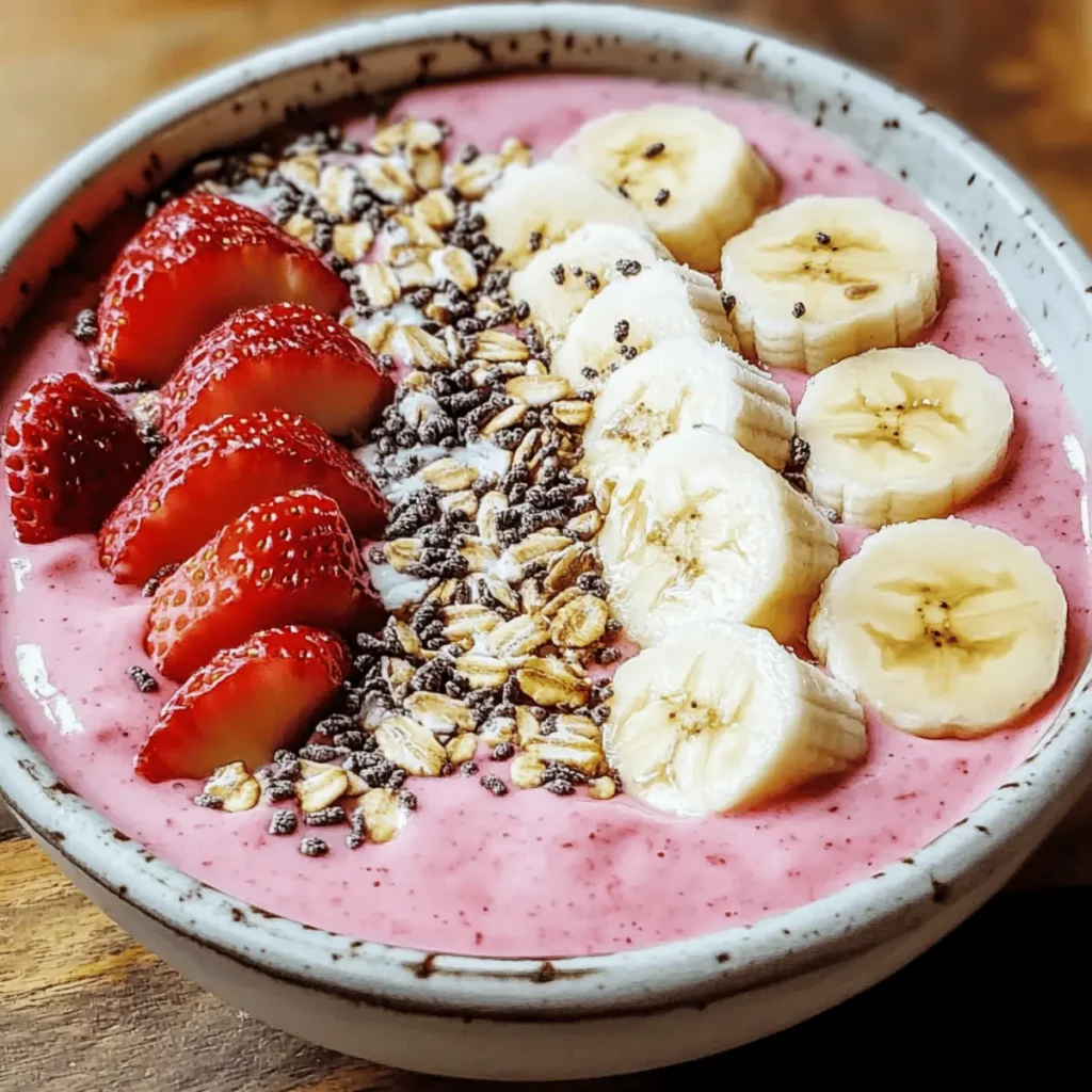 Strawberry Banana Smoothie Bowl