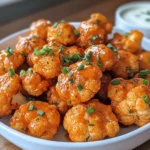 Creamy Buffalo Cauliflower Bites