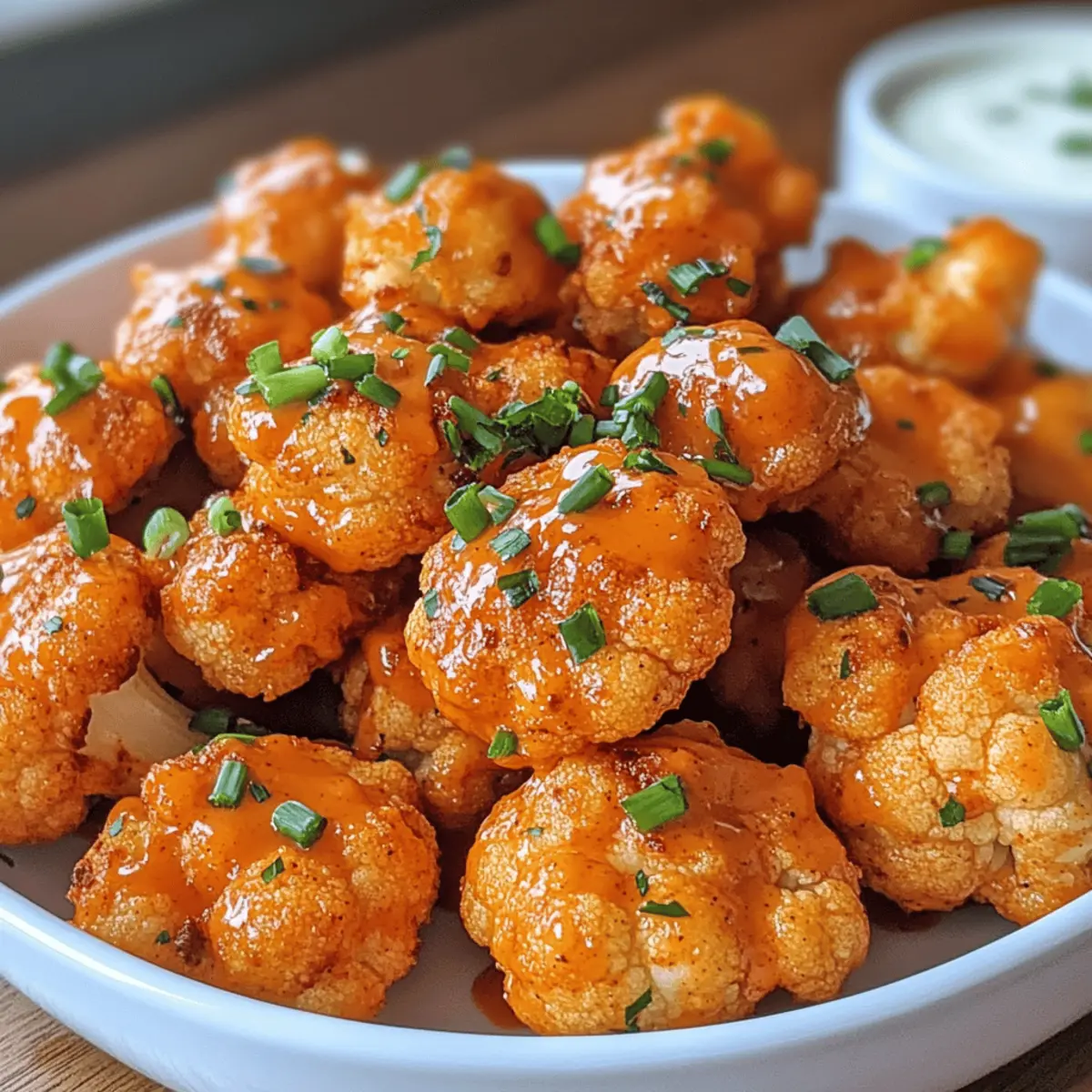 Creamy Buffalo Cauliflower Bites
