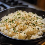 Garlic Parmesan Rice Skillet