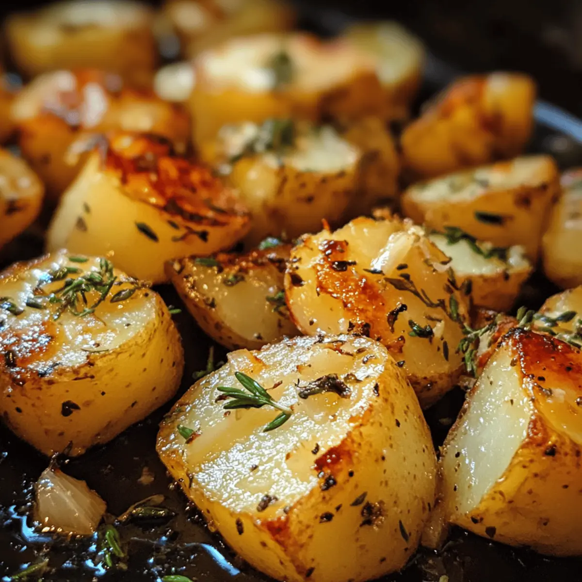 Roasted Garlic Herb Potatoes
