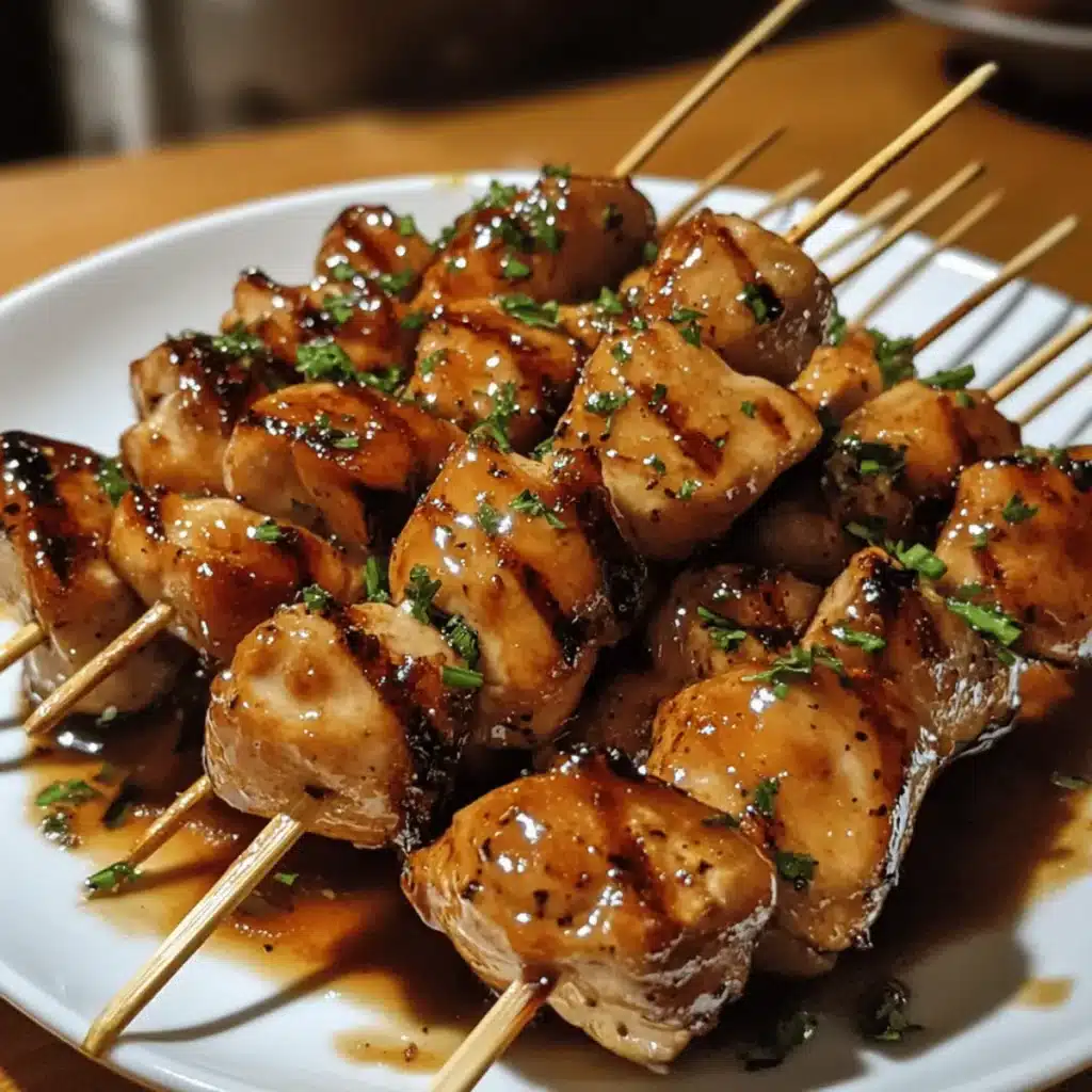 Honey Glazed Chicken Skewers