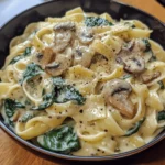 Creamy Spinach Mushroom Pasta