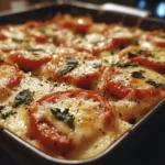 Cheesy Tomato Basil Bake