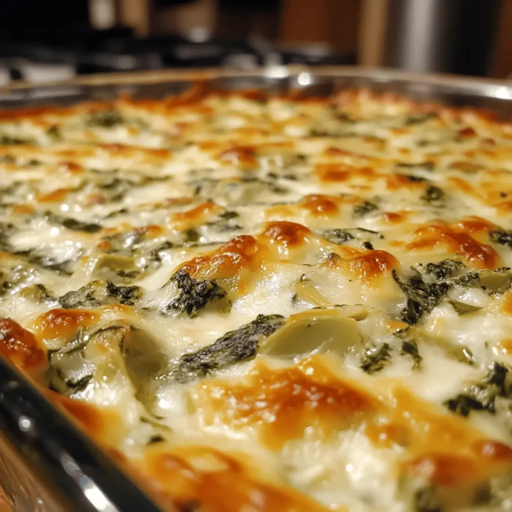 Cheesy Spinach Artichoke Dip